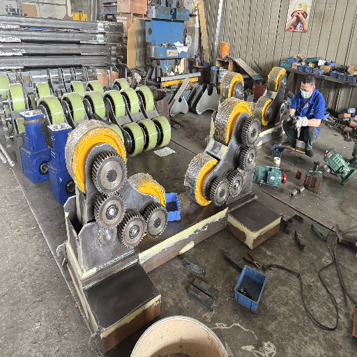 ABOKE Pipe Welding Rotator Manufacturing Facility - Production Line View 10