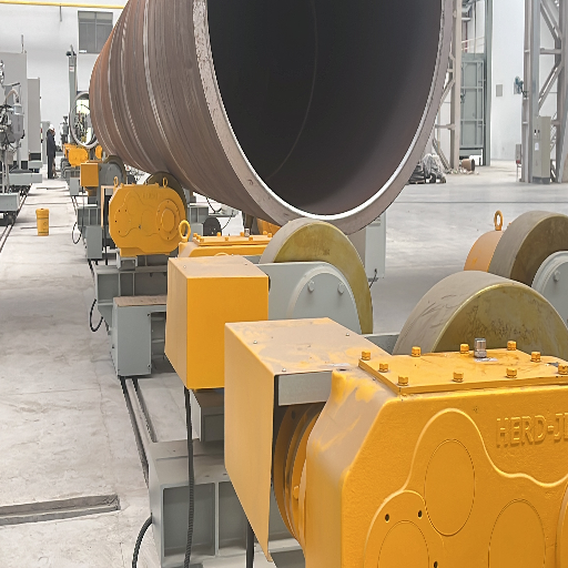 ABOKE Pipe Welding Rotator Manufacturing Facility - Production Line View 4