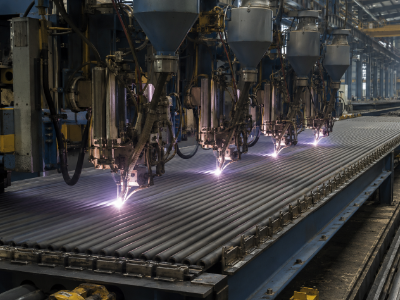 Membrane panel welding machine operation