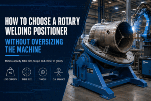How to Choose a Rotary Welding Positioner Without Oversizing the Machine