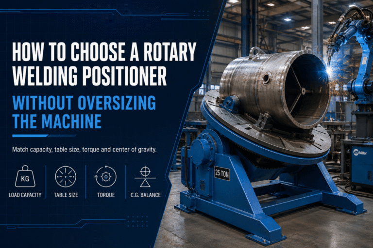 How to Choose a Rotary Welding Positioner Without Oversizing the Machine