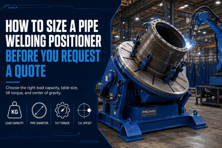 How to Size a Pipe Welding Positioner Before You Request a Quote
