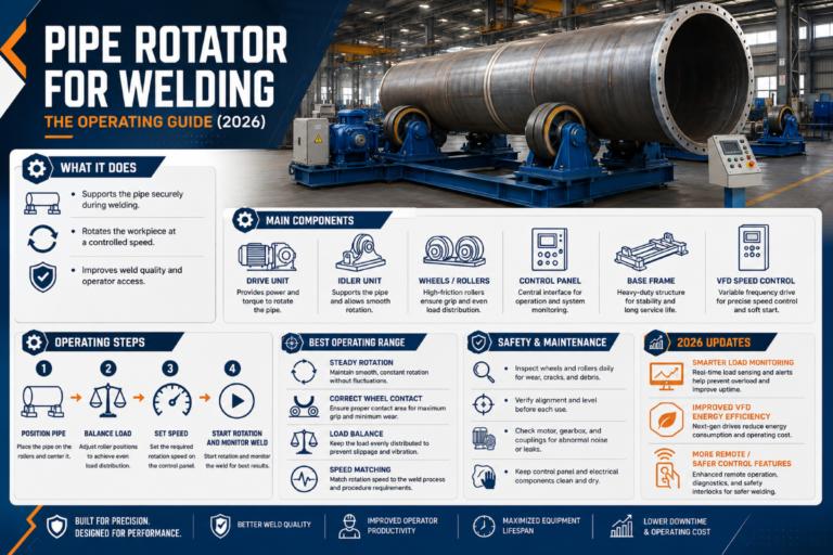 Pipe Rotator for Welding: The Operating Guide (2026)