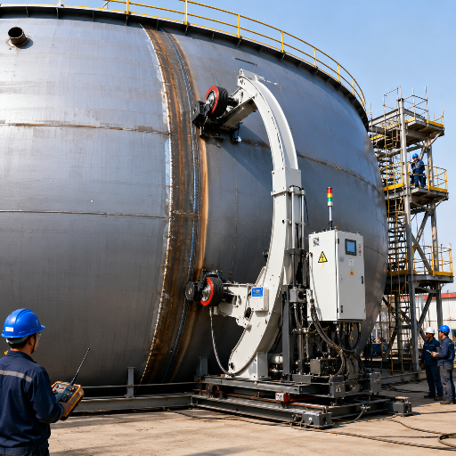 Large storage tank fit-up process
