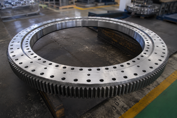 Aubrik industrial slewing bearing solution blueprint rendering