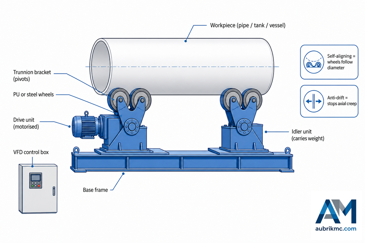 What a Self-Aligning Welding Rotator Actually Is (and Where