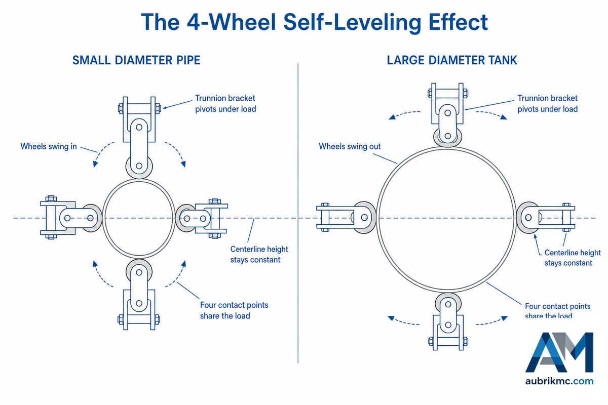 How the Self-Alignment Works: Trunnion Geometry, Step by Step — Aubrik