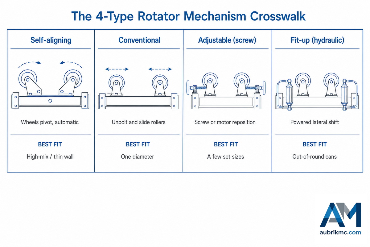 Self-Aligning vs Conventional vs Adjustable vs Fit-Up: A Mechanism-First Comparison — Aubrik