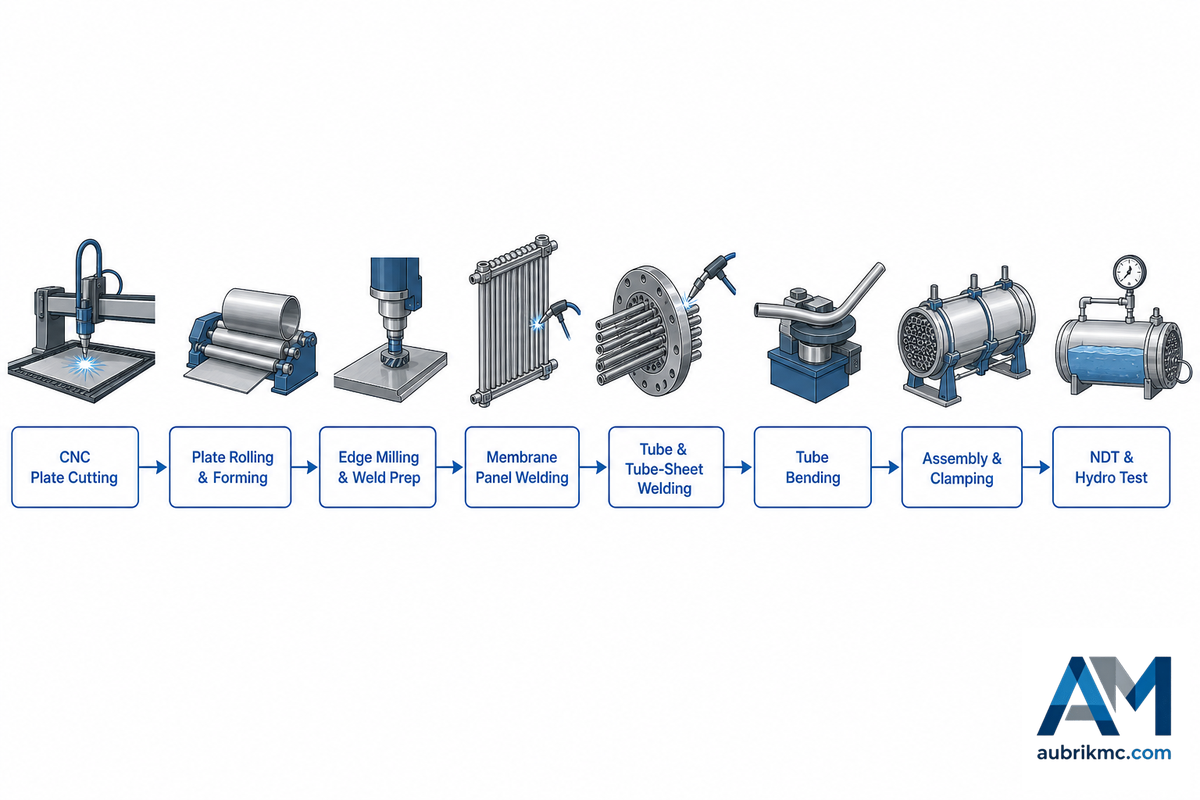 The 7-Stage Plate-to-Pressure-Test Flow — Aubrik