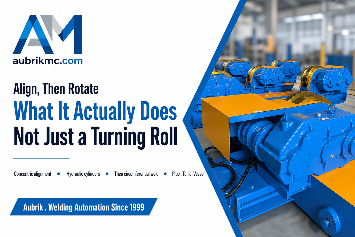 What a Fit-Up Rotator Actually Does (and How It Differs From a Plain Turning Roll) — Aubrik