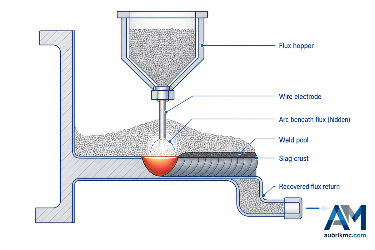 Why Submerged Arc Welding Is Used for Long H-Beam Seams — Aubrik