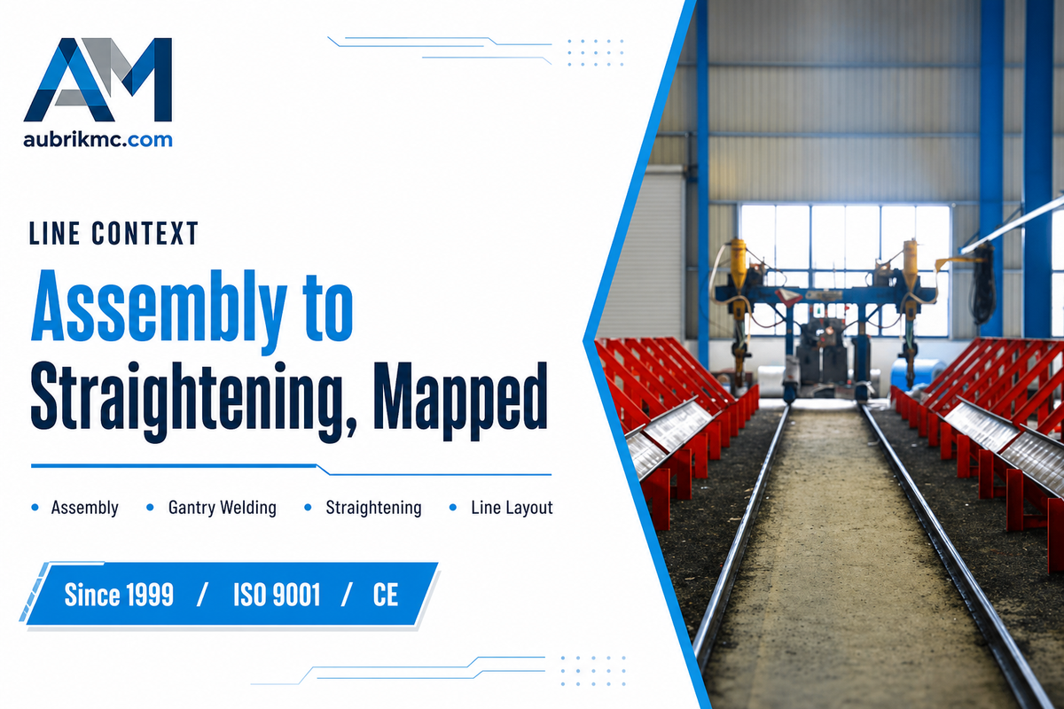 Where the Gantry Welder and Straightening Machine Fit in an H Beam Production Line — Aubrik