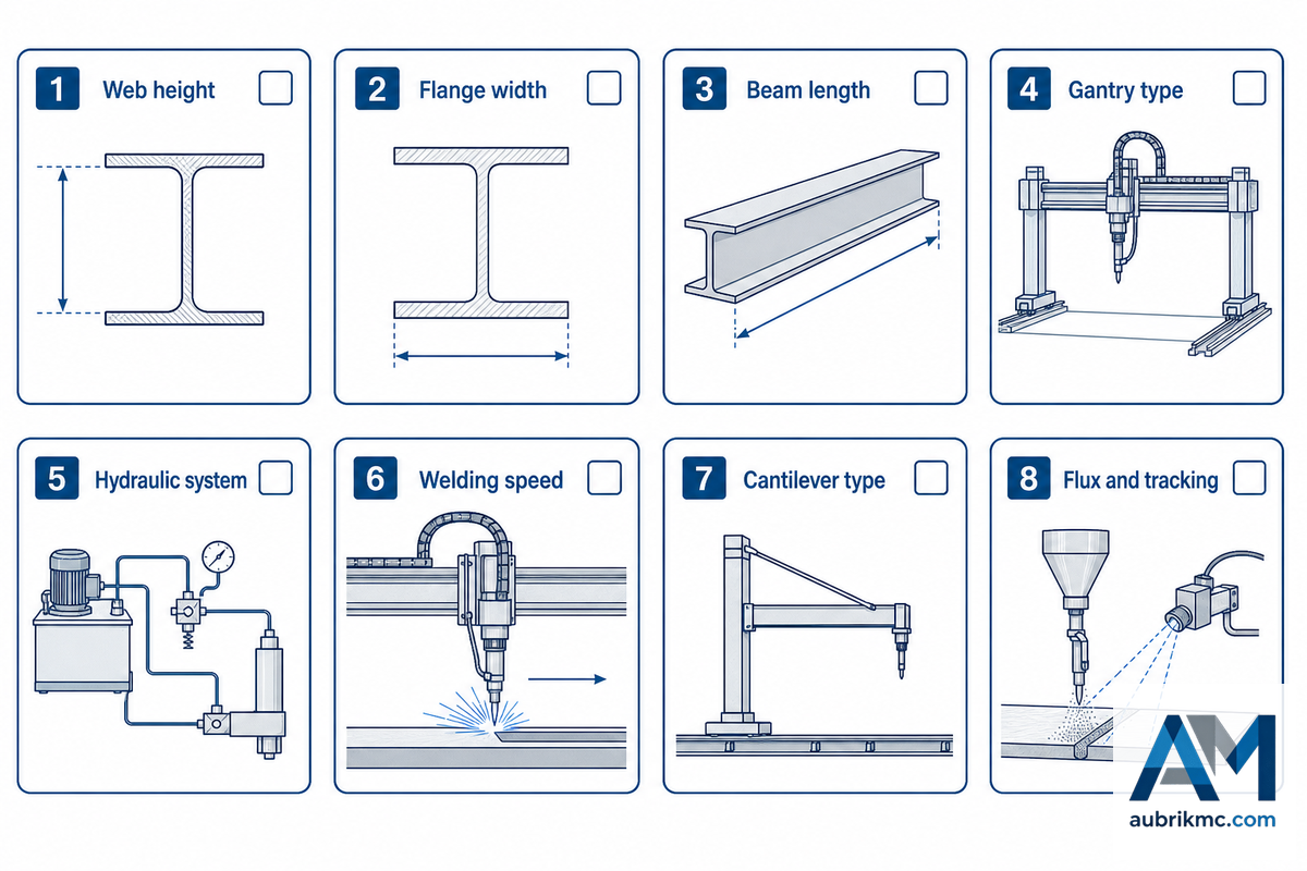 8-Point H-Beam Gantry RFQ Matrix Buyers Should Send Before Quotation — Aubrik