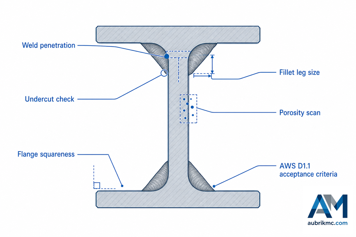 Weld Quality and Inspection Planning for Steel Structure Work — Aubrik