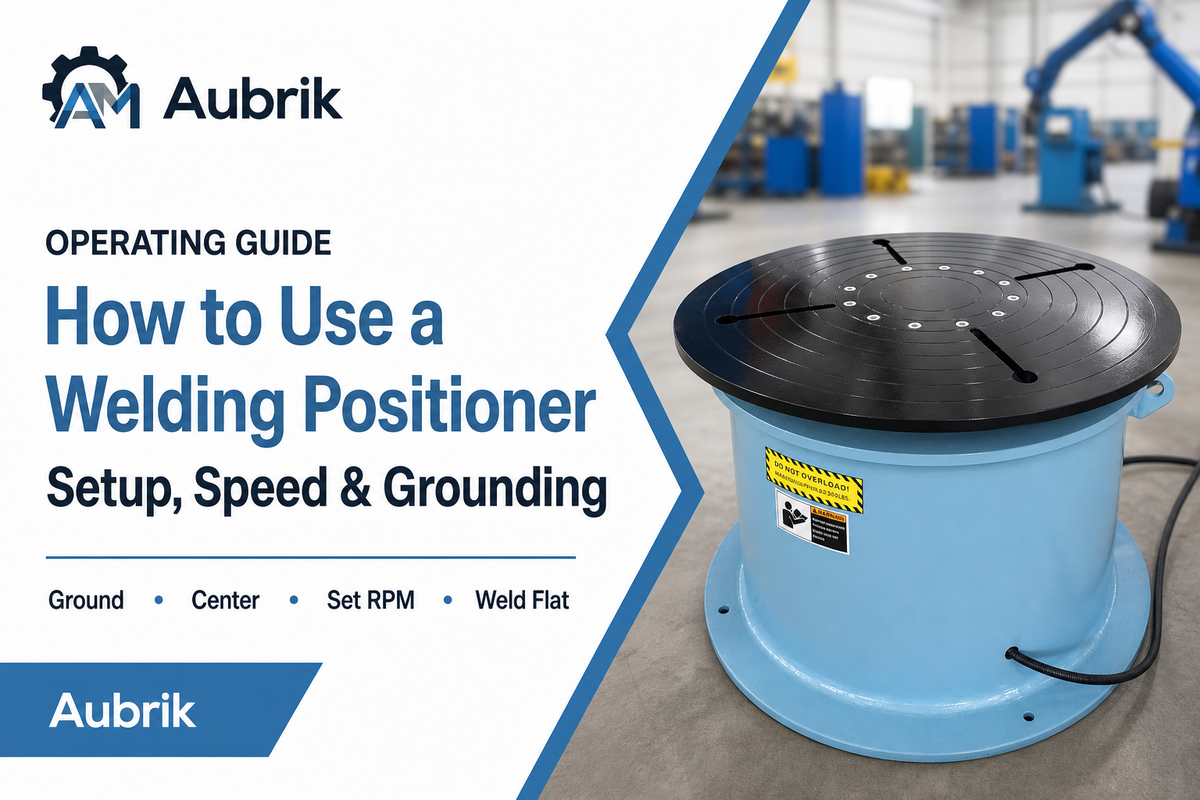 How to Use a Welding Positioner: Setup, Speed & Grounding
