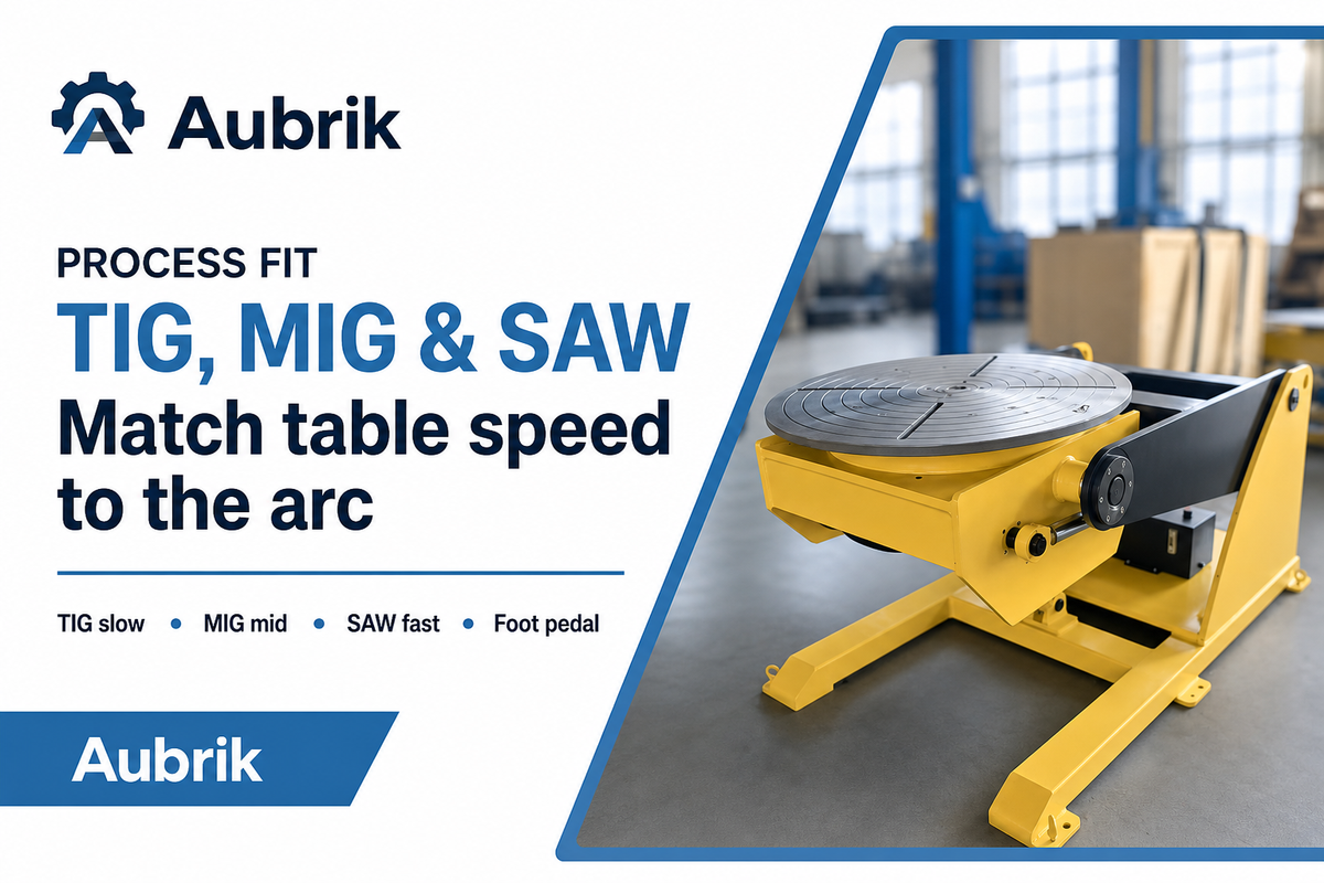 Matching the Positioner to Your Process: TIG, MIG, and SAW — Aubrik