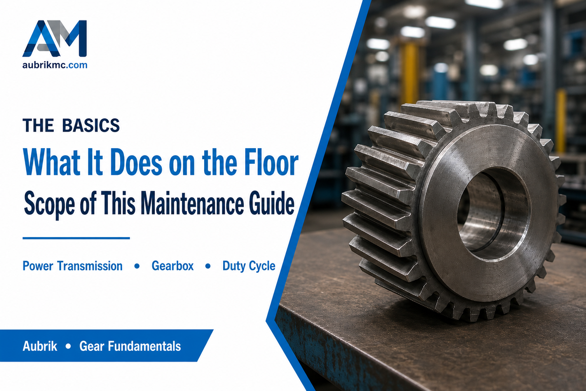 What an Industrial Gear Does on the Floor (and What This Guide Covers) — Aubrik
