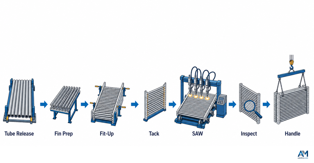 The 7-Stage Panel Readiness Flow: Tube and Fin Bar to Final Inspection — Aubrik