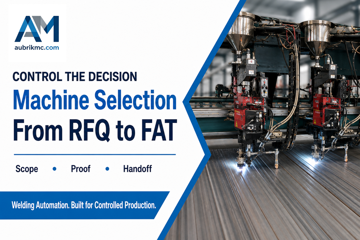 Turn Machine Selection into a Controlled Production Decision — Aubrik