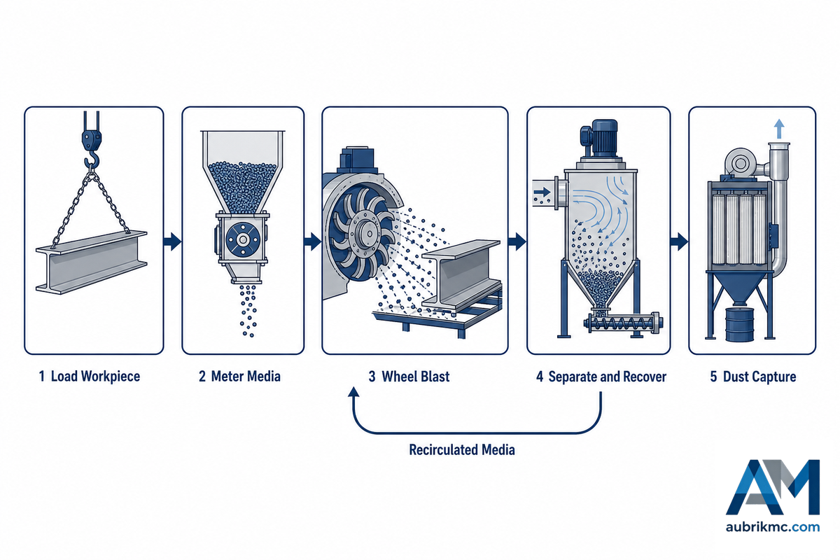 What a Shot Blasting Machine Is and How It Works — Aubrik