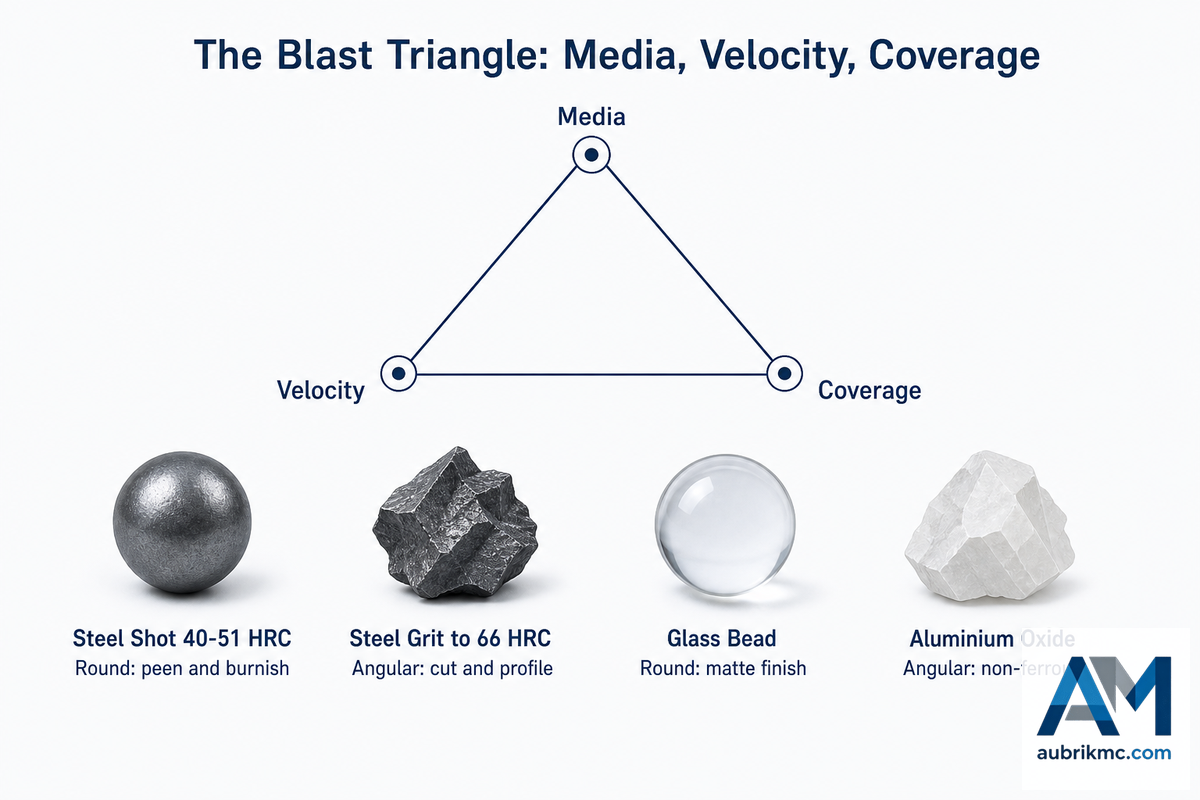 Abrasive Media: Steel Shot, Grit, Beads and How to Choose — Aubrik