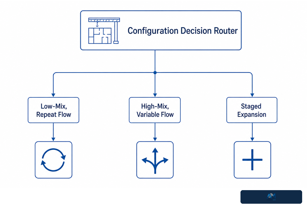 8. Apply the Span × Crane × Throughput Configuration Matrix — Aubrik
