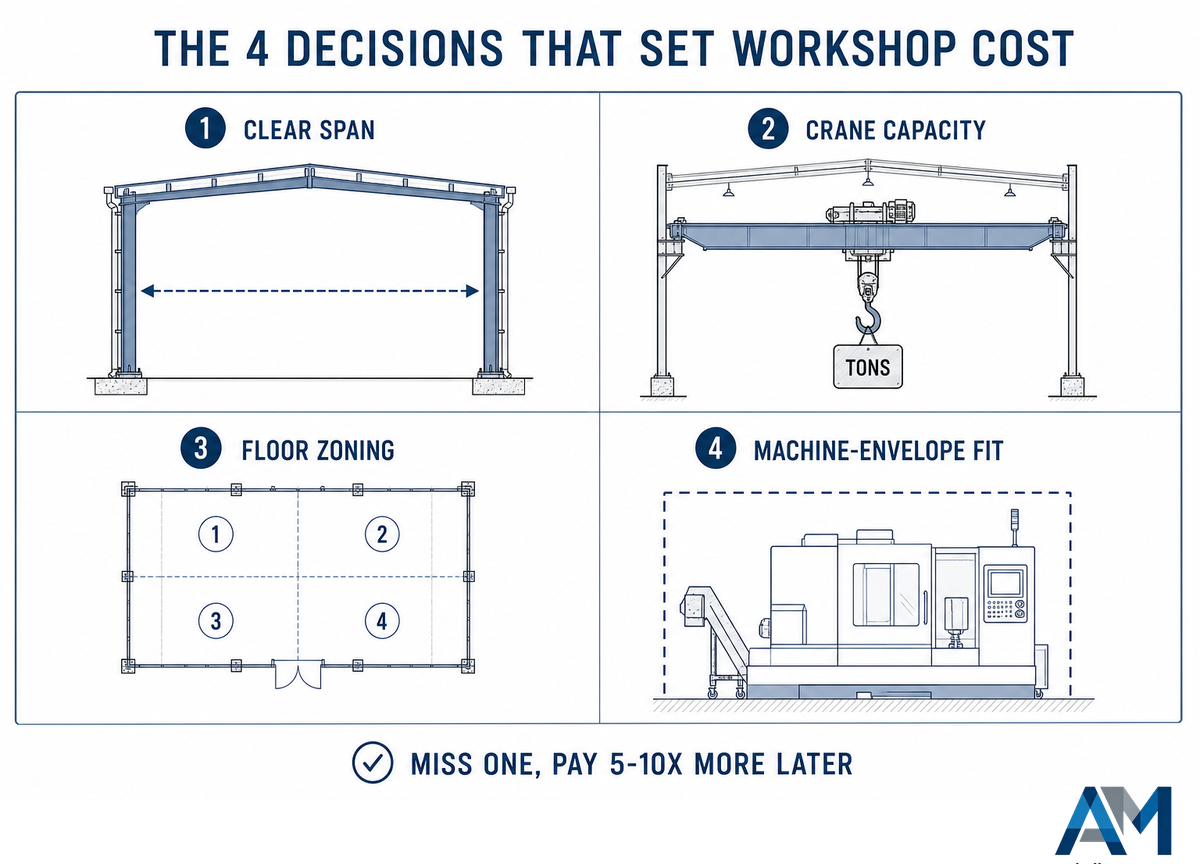 What a Steel Structure Workshop Layout Actually Decides