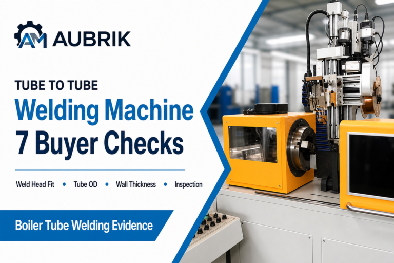 Tube to Tube Welding Machine Guide: 7 Buyer Checks