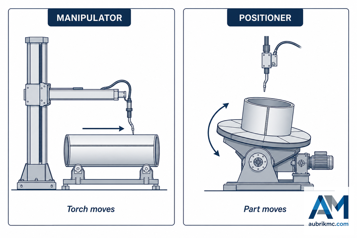 What a Column and Boom Welding Manipulator Actually Does — Aubrik