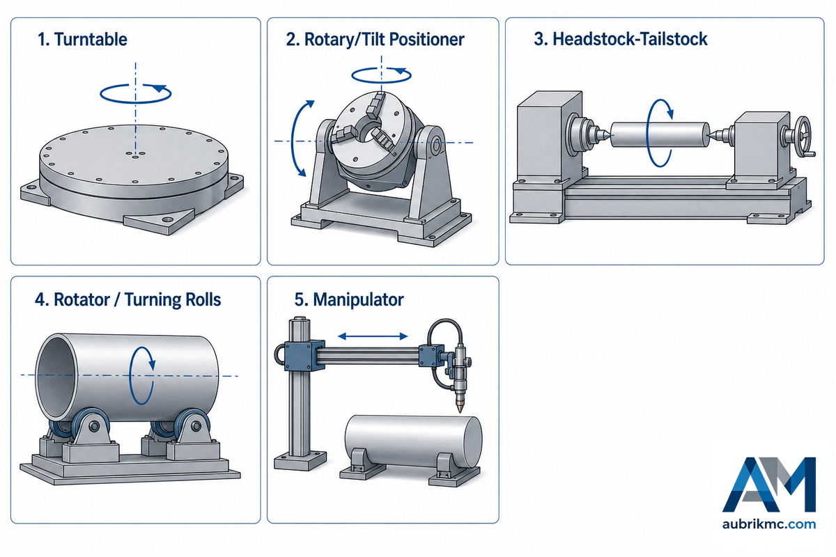 Positioner, Turntable, Rotator, or Manipulator, Naming the Category You Actually Need — Aubrik