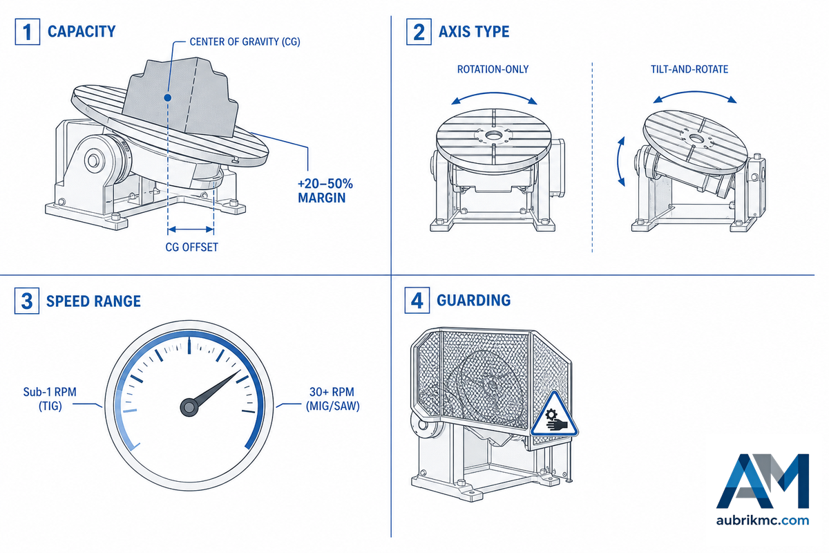 The Fast Technical Checklist: Capacity, Axis Type, Speed, and Guarding — Aubrik