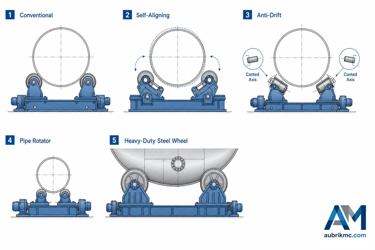 Rotator & Turning-Roll Types at a Glance — Aubrik