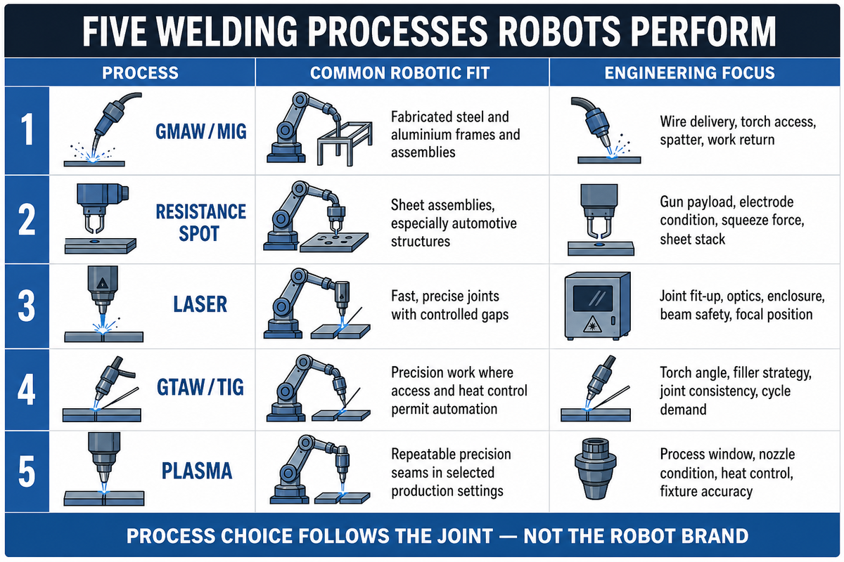 Which Welding Processes Can Robots Perform? — AUBRIK