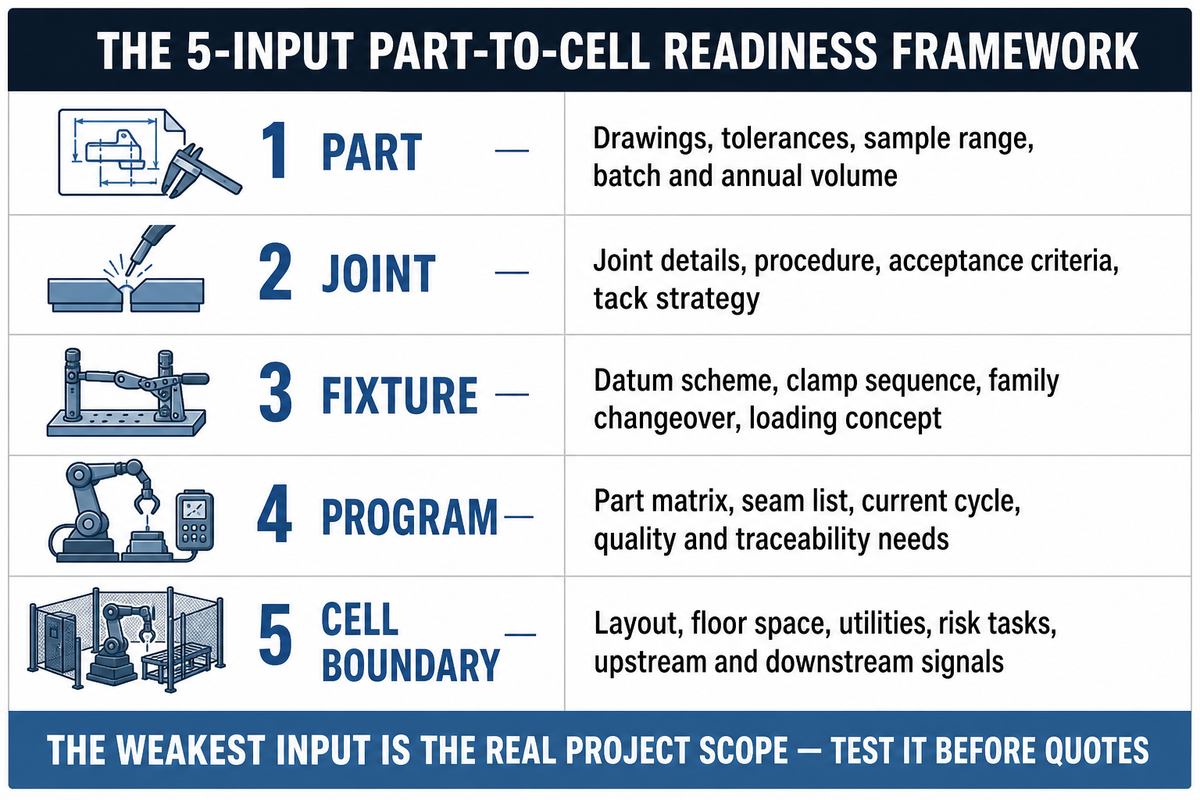The 5-Input Part-to-Cell Readiness Framework — AUBRIK