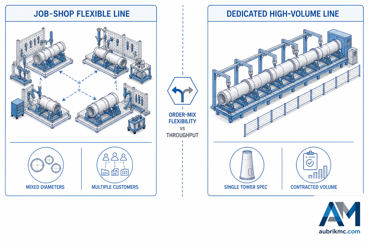 Job-Shop Flexibility vs. Dedicated High-Volume Line, Which Setup Fits Your Order Book — Aubrik