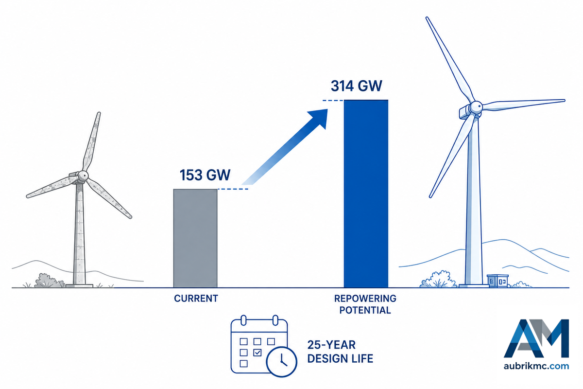 Industry Outlook, The Repowering Cycle and Growing Tower Sizes — Aubrik