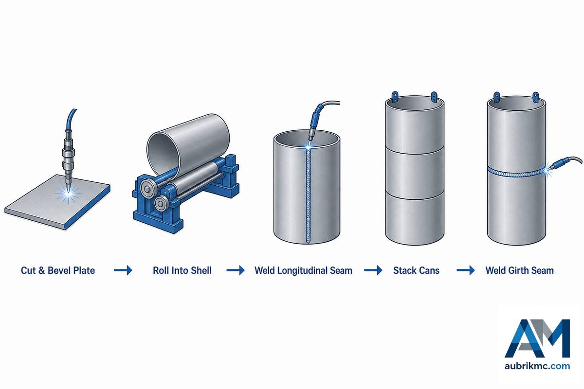 What Equipment Actually Welds a Wind Turbine Tower? (Fabrication Basics) — Aubrik