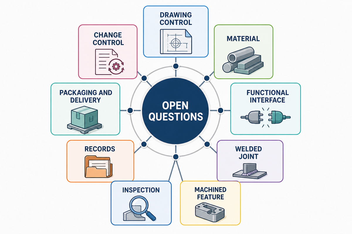 RFQ triage checklist for CNC machining and welding services