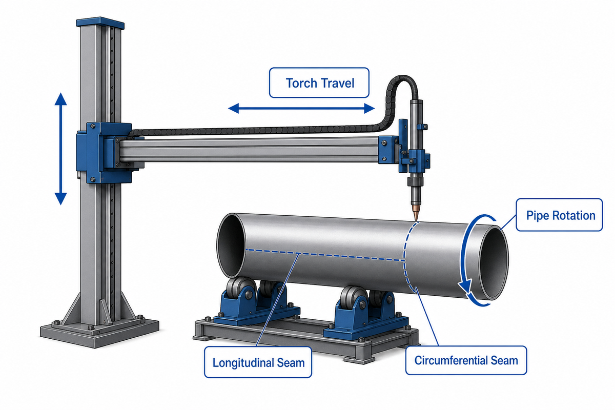 1. What a Pipe Welding Manipulator Actually Moves, and What It Doesn't — Aubrik