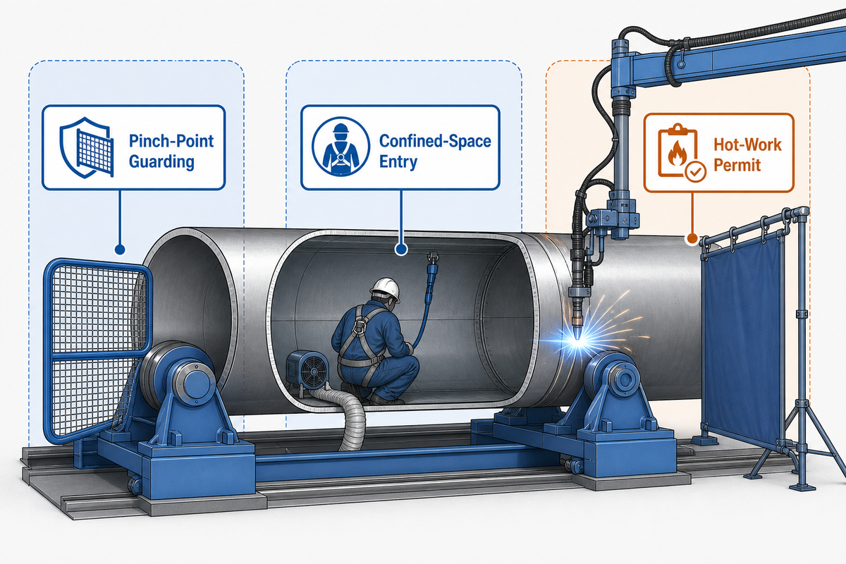 8. Safety Around a Rotating Pipe and a Powered Boom — Aubrik