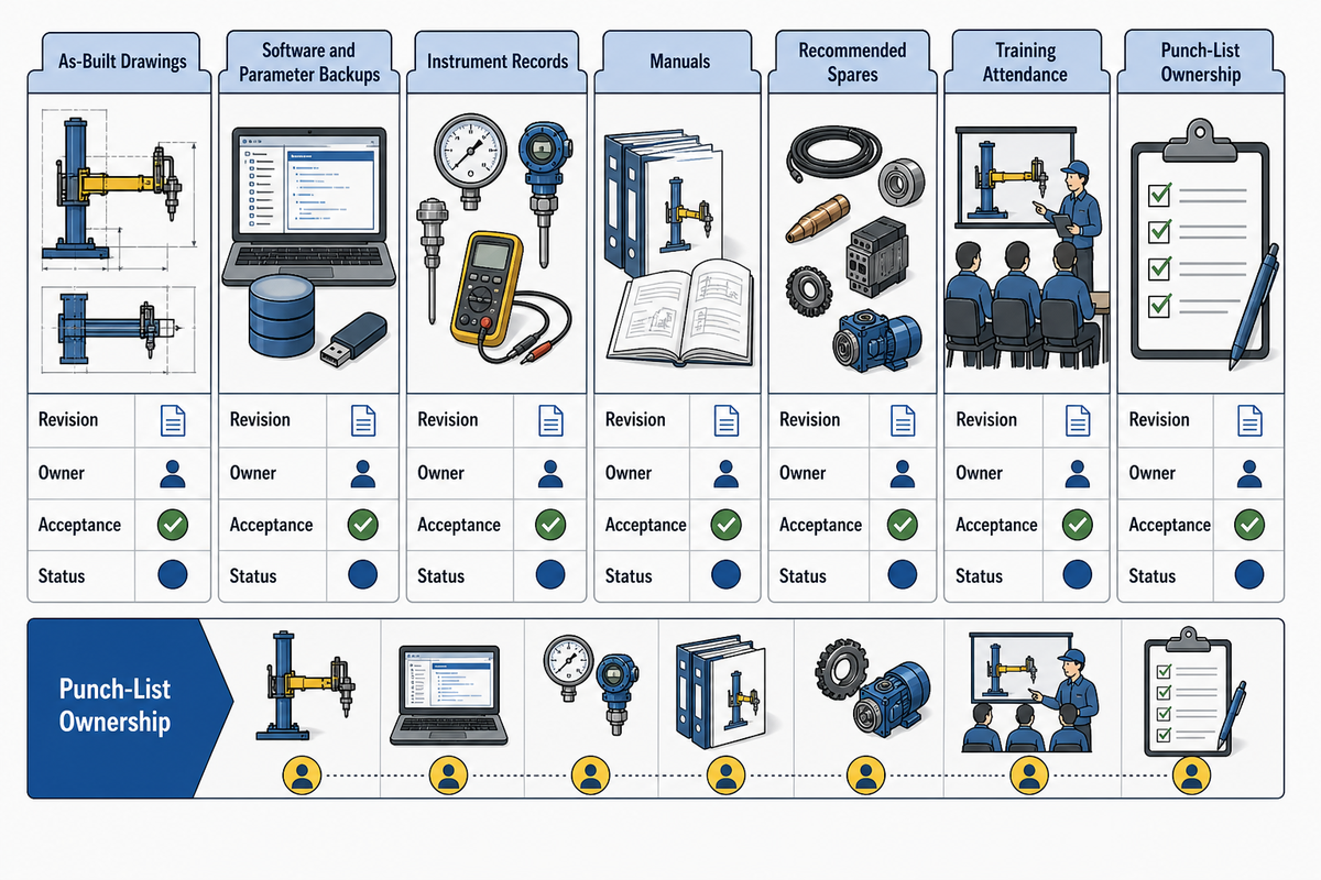 9. Close Handover With Records, Training, Spares, and Punch-List Rules — Aubrik