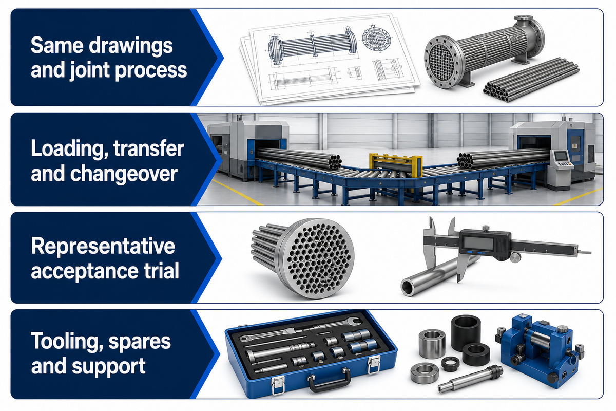 Compare the same part, process and acceptance scope