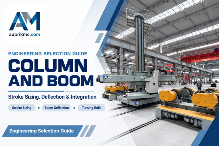 Column and Boom Manipulator: Sizing, Deflection & Specs