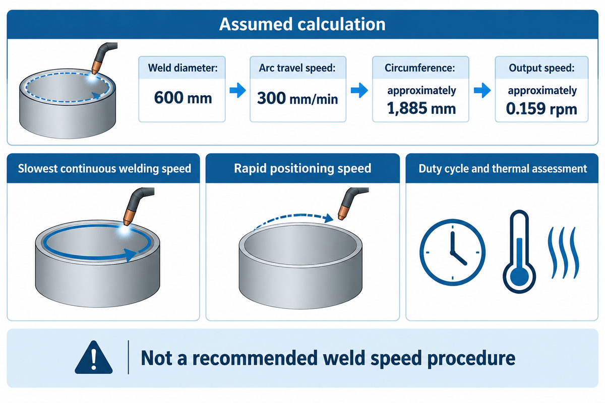 Welding Speed, Duty Cycle and Motor Choice — Aubrik