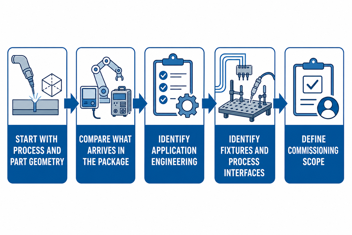 How to compare process fit, supplied equipment and integration scope across cobot welding offers